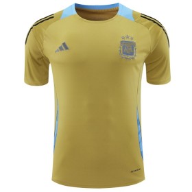 Argentina Pre-Match 2024 Gul - Fodboldtrøjer (S/S)
